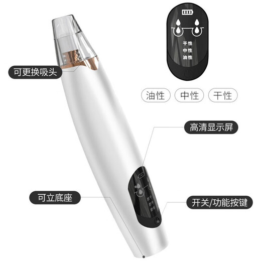 Meidu Blackhead Suction Device Blackhead Remover for Men and Women Blackhead Suction and Acne Pore Cleaner Hot Compress to Remove Blackheads Cleansing and Beauty Device Holiday Gift Rechargeable Blackhead Device X3 Rechargeable Model