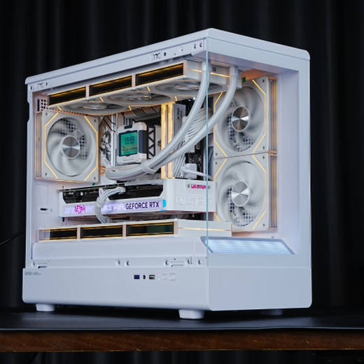 ASUS family bucket 14700KF/U7 265KF host RTX5070Ti graphics card RO Ji/Fubuki custom ROG Helios graphics card game assembly computer host DIY assembly machine special edition丨U5 245KF+RTX5070