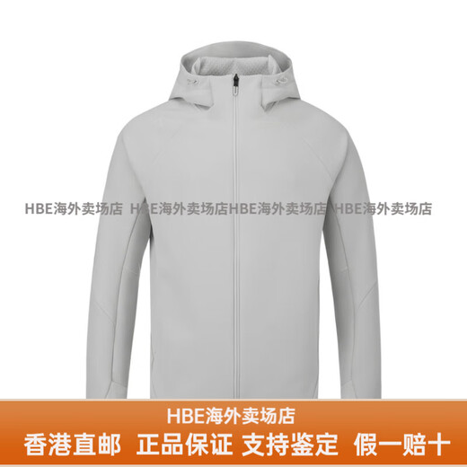 Descente TRAINING-Serie, dreilagige warme Jacke aus Jacquard-Webstoff, Herrenjacke für Freundin und Freund, LG-Hellgrau, XL