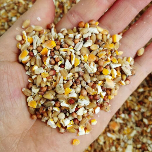 Wholesale chicken feed, sorghum, wheat and corn crushed mixed to feed chickens, corn crushed dregs, corn grits, chicken and duck grain, pigeons 1 Jin Jin is equal to 0.5 kg (sorghum + wheat + corn crushed mixed)