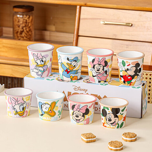 Disney Genuine Ceramic Cup Water Cup Ice Cream Cup Cake Cup Mug New Exquisite Girls Cold Drink Cup Large Daisy 250ML 1 pc