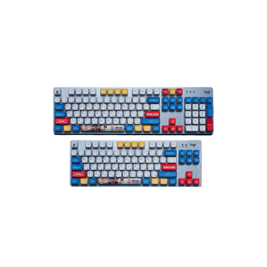 罗技（Logitech）【高达主题】罗技K845有线机械键盘 K835电脑游戏电竞办公PBT键帽 K835+高达键帽 84键 青轴-【打字办公选择】
