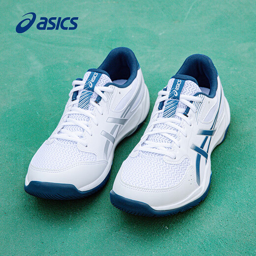 Asics men's badminton shoes autumn and winter lightweight breathable training sports shoes GEL-ROCKET 12 white/blue-100 41.5