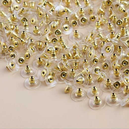 100 pcs flying disc earplugs diy handmade ear accessories accessories earrings ear plugs earrings earrings essential materials silver 100 pcs ear plugs