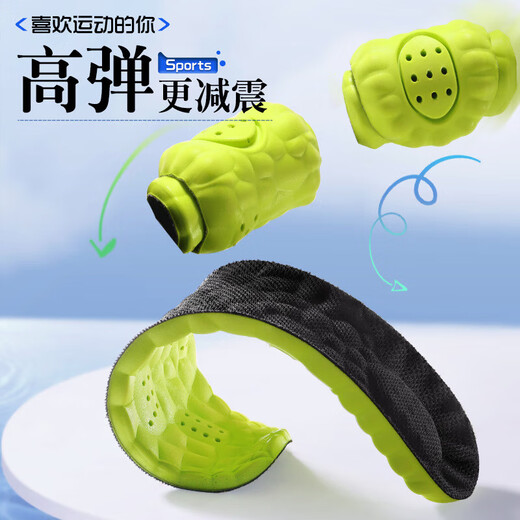 Sweat-absorbent and breathable military training insoles, anti-odor soft elastic deodorant for men who stand for a long time without getting tired, shock-absorbing, super soft and breathable for sweaty feet, 1 pair, strong cotton, gray 43-44