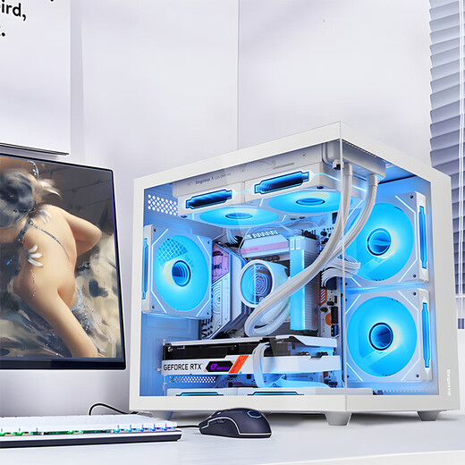 Colorful (Colorful) i5-14400f/14600kf rtx5060ti/5070 graphics card sea view room game console live broadcast design desktop assembly computer DIY complete machine CF16C configuration two i5-13400F+3060-12G brand new and authentic, supports customization