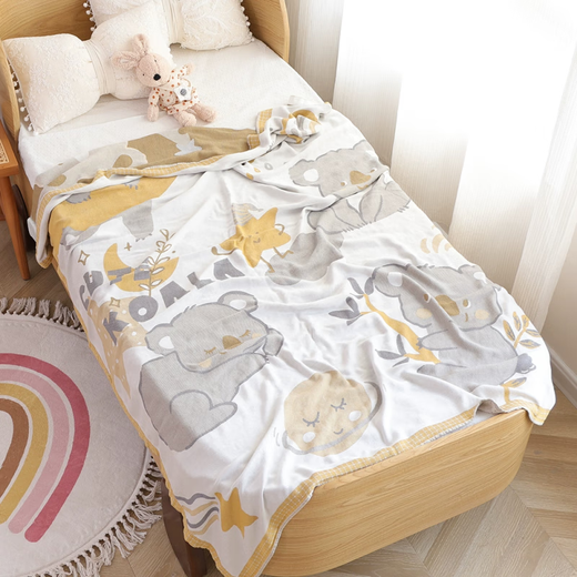 Pick-up Cat Newborn Children's Gauze Bamboo Fiber Cooling Blanket Thin Baby Cover Blanket Ice Silk Cooling Baby Towel Quilt Nap Blanket Xiaolu Class A Cooling Blanket