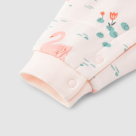 YEEHOO quilted jumpsuit dynamic constant temperature baby clothes autumn and winter warm newborn clothes combed cotton baby crawling clothes