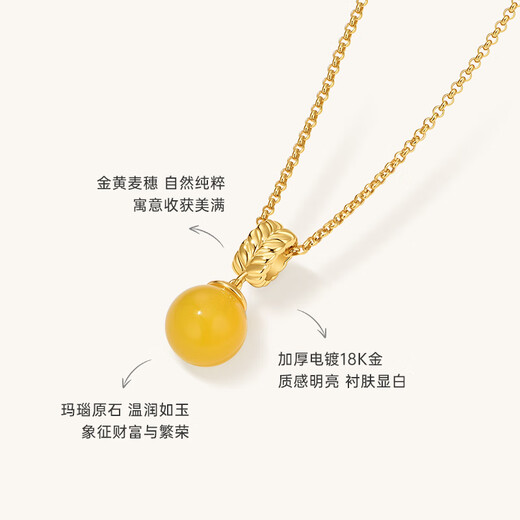 Only double awning necklace for women, niche light luxury and high-end pendant, clavicle chain, 18k gold plated necklace, awning necklace (yellow)