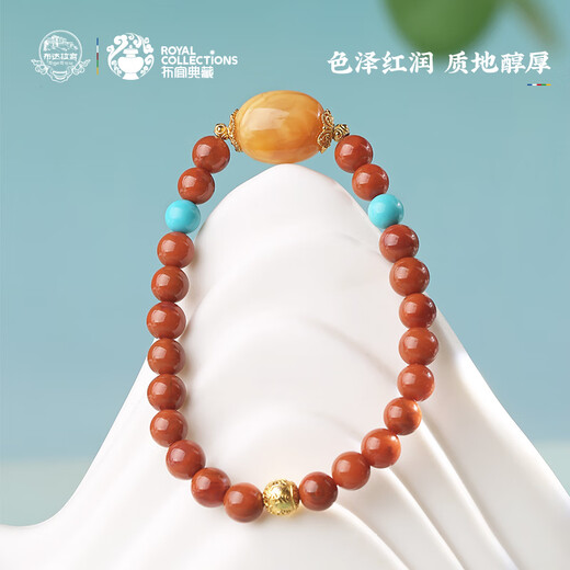 Potala Palace Chuannan red beeswax turquoise bracelet for men and women 925 silver six-character mantra bracelet as a birthday gift for girlfriend