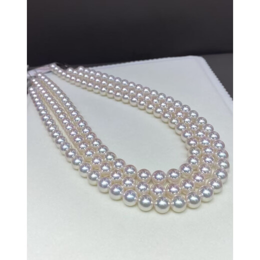 Natural freshwater seedless pearl Aurora 9-10 perfect round flawless pearl necklace natural pearl 9-10mm