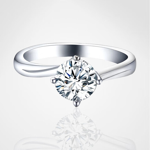 Star Eye Jewelry 18K gold diamond ring for women set with natural diamond Angel's Kiss wedding diamond ring GIA certificate for New Year's Goddess Day gift 18K gold-20 points F-G color SI natural diamond size 9-20 optional