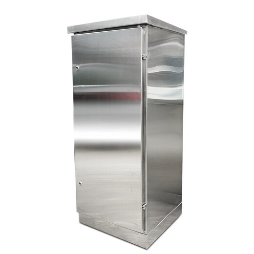 Stainless steel outdoor waterproof distribution cabinet 304/316L material network battery equipment cabinet IP6567 grade silver 1000*600*600