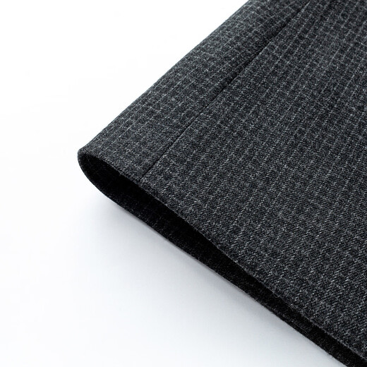 MONTAGUT spring and autumn men's double-breasted plaid suit business jacket crisp gray M /48