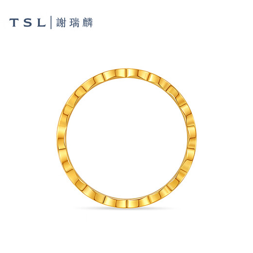Xie Ruilin (TSL) Anillo de oro 5G CARRILLO DE ORO COMPLETO Línea ondulada Línea de oro Línea de oro Full And YX724 Categoría de precios (tarifa de trabajo alrededor de 680 yuanes) 1.95 g (15 puerto de anillo)
