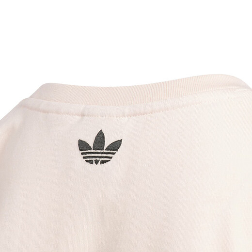 
Adidas (adidas) children's clothing girls T-shirt 25 summer 101 spot dog joint branded style embellished bow children's pure cotton short sleeve KG6626 KG6626 Miracle quartz 130 (tag 128)