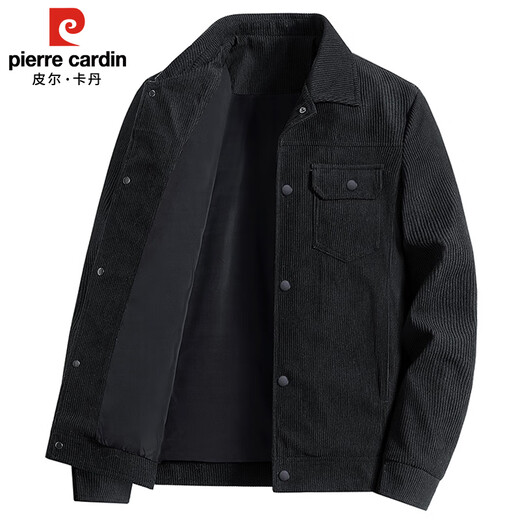 Pierre Cardin corduroy jacket men's spring autumn winter casual men's trendy pilot multi-pocket work jacket military green XL