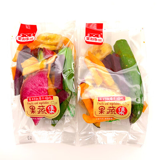Guochule Mixed Fruit and Vegetable Crisps Comprehensive Assorted Fruit and Vegetable Crisps 500g Dehydrated Snacks Fruit and Vegetable Crisps 500g