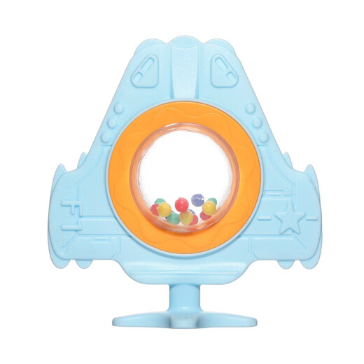 Baby bite molar stick, infant silicone teether, molar teeth fixator, rattle teether, airplane ring teether, airplane-rattle teether pink + storage box