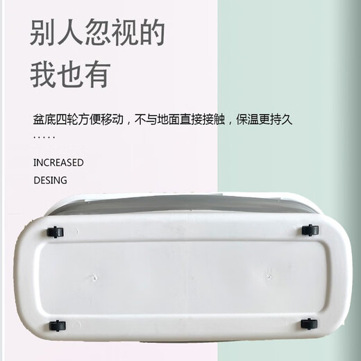 Gong Du Pet Bath Basin Cat Special Bath Bath Toiletries Puppy Bath Bucket Anti-Escape Cat Basin Foldable White Gray 55CM Foldable Bath Basin