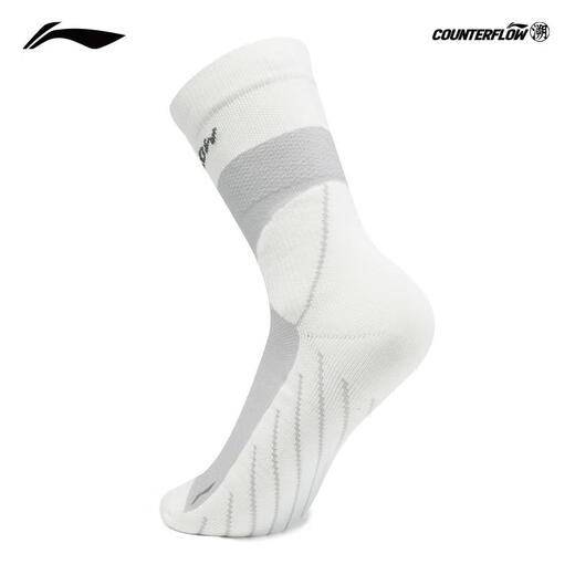Li Ning Outdoor CF Traceable Socks Men's and Women's 25 Autumn and Winter Mid-length Socks (No returns or exchanges after opening) AWLV045
