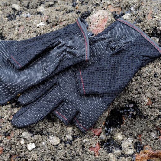 Japan Norihern Shepherd Summer Fishing Gloves Sunscreen Breathable Luya Fishing Equipment Black L