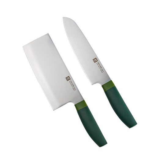 Zwilling (ZWILLING) kitchen knife, fruit knife, kitchen utensils, household slicing knife, deli knife, chopping knife, kitchen utensils NOW S medium slice + multi-purpose knife (lime green) 2-piece set