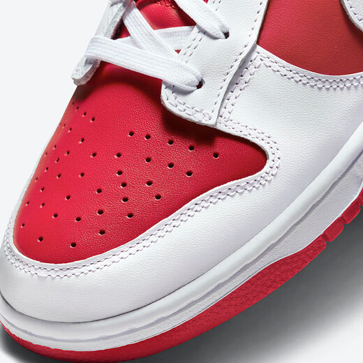 Nike (NIKE) trendy men's shoes Dunk Low Retro low-top reverse white and red non-slip wear-resistant lightweight casual sneakers DD1391-600 42