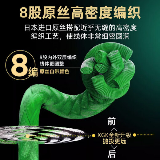 simago喜曼多8编pe线大力马路亚线主线超强拉力远投钓鱼线150米0.8号