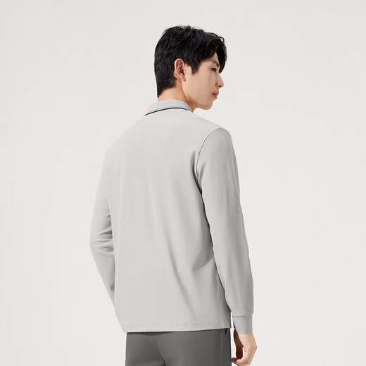 Qipai 7A antibacterial/2A antimite/antistatic men's long-sleeved polo shirt 25 autumn business casual top