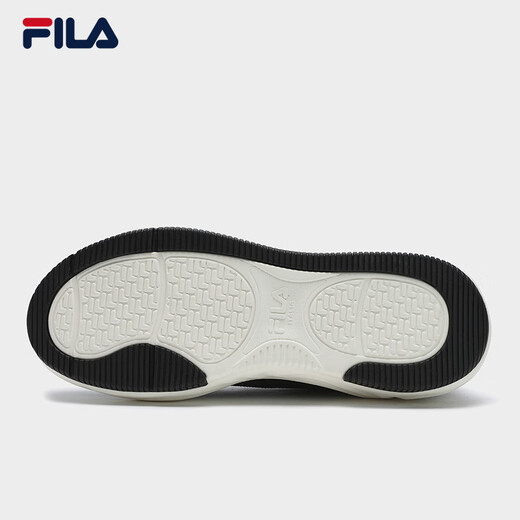 FILA official men's shoes COOKIES retro canvas shoes 2025 summer new cookie shoes fashion casual shoes black/milk white-BG 43