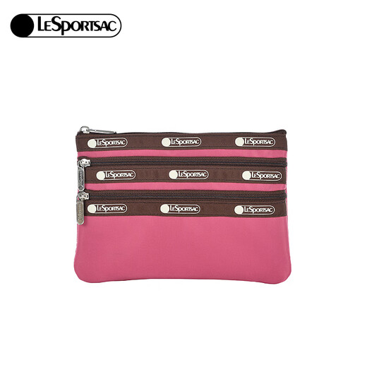 LeSportsac乐播诗新款Trendy潮流系列可爱零钱小包隔层手拿包送女生礼物 温暖玫瑰