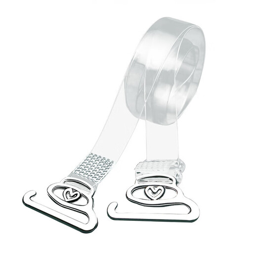 Tandian Transparent Shoulder Strap Invisible Non-slip Seamless Bra Women's Thin One-word Collar Underwear Accessories Can Be Covered With Straps Thin Wide Buckle 0.1cm Transparent Universal Style (4 Pairs