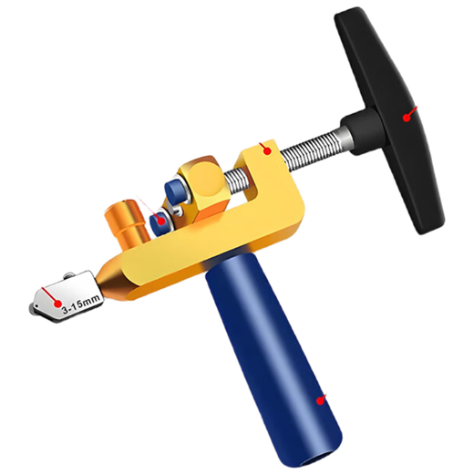 Cast solid tile cutting artifact, scratcher, household hand-held glass tile floor cutting thick glass tool