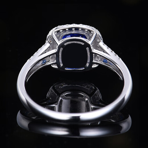 HEEKAIYI Royal Sapphire Ring Women's 18K Diamond Ring Luxury Chinese Valentine's Day Birthday Gift for Wife and Girlfriend <Lifetime Warranty> 1.16 carat 18K gold inlay