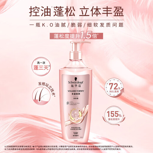 施华蔻（Schwarzkopf）丰盈韧养润发乳400ml(护发素 发根蓬松 丰盈)(新老包装随机发货)