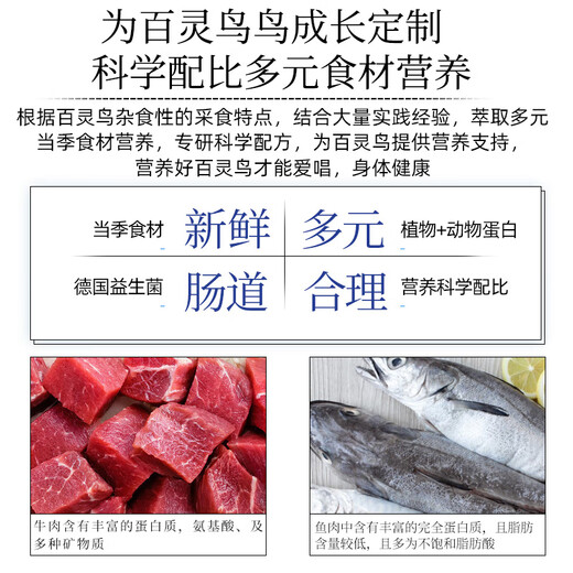 Kaiyuan (KO) Lark Bird Food Premium Bird Food Full Price Nutritional Probiotics General Bird Feed Love Singing Pretty Feathers Barrel 500g Full Price Lark Bird Food Barrel 500g