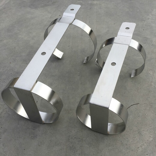 Marine fork truck-mounted fixed bracket hanger stainless steel fire extinguisher rack 1/2/3/4/5/6/8 kg base placement rack 1 kg stainless steel dry powder fire extinguishing rack wall for marine use