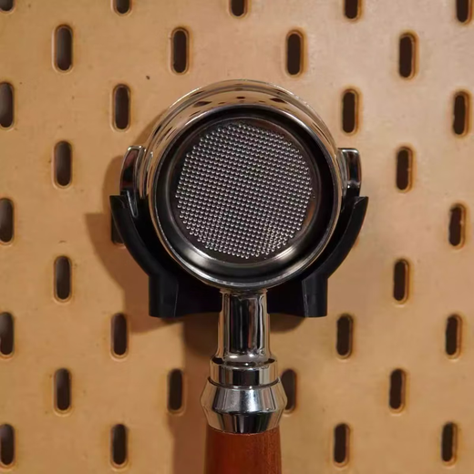 Other coffee machine handle bracket 58mm universal coffee appliance hole board storage accessory rack 2025 new style 58mm binaural universal cat shape/black