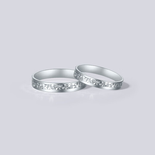 Saturday Fortune (ZLF) PT950 platinum ring for men and women, broken ice platinum couple ring, gift for boyfriend and girlfriend, No. 10-3.31g