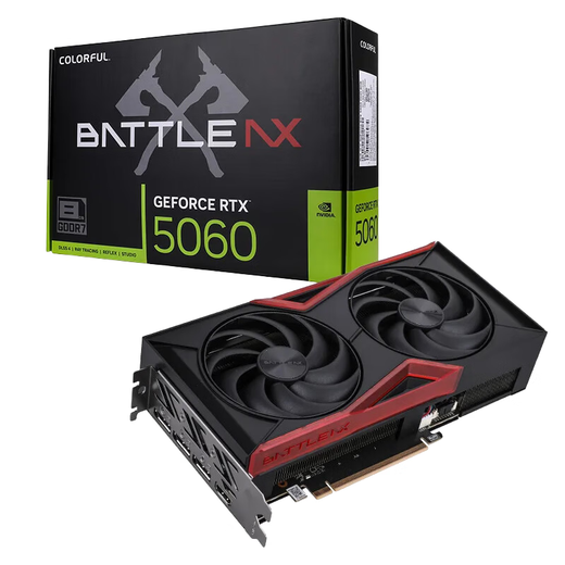 Colorful GeForce RTX5060 8G DLSS4 e-sports light chasing game design computer high-performance independent graphics card Colorful RTX5060 Tomahawk DUO brand new box
