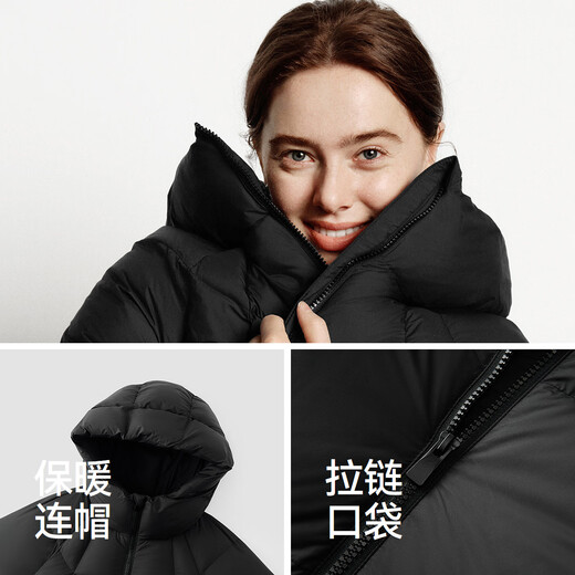 Semir Easy | Down Jacket Women's Winter Mid-Length 90 Down Three-Proof Turtle Back Raglan 2025 Jacket 109725113003