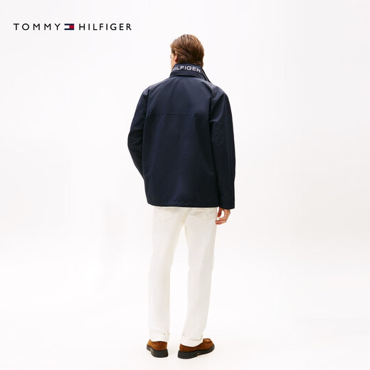 Tommy Hilfiger Stowable Hat Going Out of the City 25 Autumn Men's Windbreaker Soft Shell Jacket/Casual Stand Collar Jacket