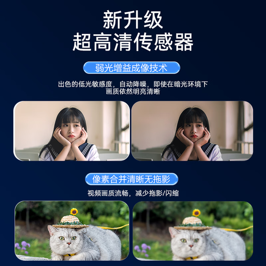 Suoying computer camera HD with microphone all-in-one desktop notebook external external live broadcast conference network home postgraduate entrance examination re-examination 1080p video usb dedicated 1080P top version | image quality enhancement | precise focus | noise reduction microphone driver-free Tencent personal conference online interview student recording monitor external camera