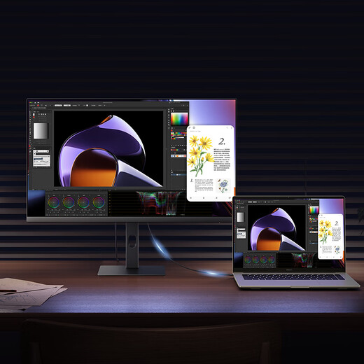 Xiaomi (MI) REDMI 27-inch 4K professional-grade color accuracy HDR400 10Bit Type-C90W suitable for 17PM rotating lift office monitor screen A27UType-C version 2026