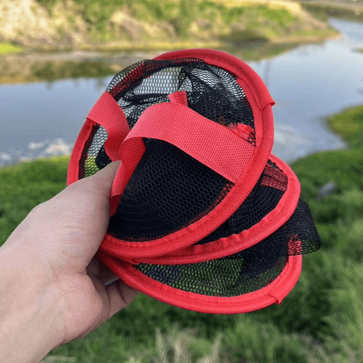 High-energy sense stream fishing protection waistband thickened rubberized quick-drying anti-fishing protection net sub-small size fishing net bag 15cm 0.5m stream fish protection-small size No Specifications