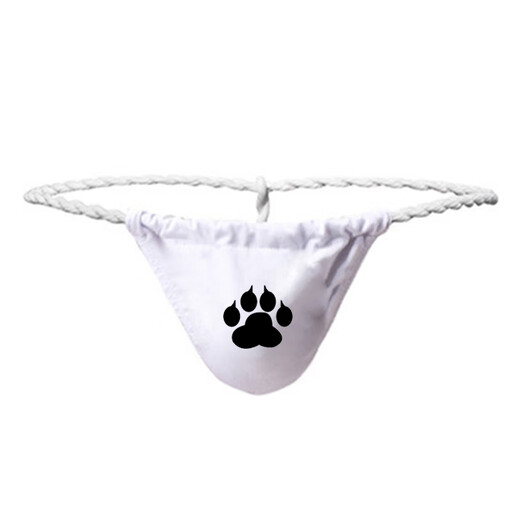 Bear convenience store original Japanese style bear claw underwear men's thong six-foot sexy crotch cloth strong bear fat bear white bear claw style XXL (220Jin Jin is equal to 0.5kg -280Jin Jin is equal to 0.5kg)