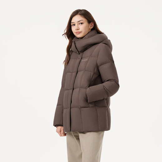 Tambor down jacket women's mid-length removable hood versatile casual winter warm jacket TB5530558Z Smuka 165