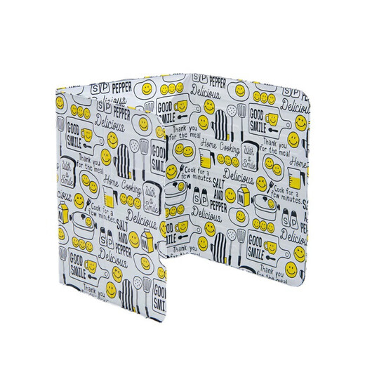 One-burning high-temperature kitchen gas stove cooking insulation heat-proof anti-splash baffle foldable oil barrier oil barrier aluminum foil board light blue - 2 pieces (thickened)