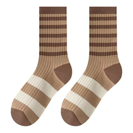 Girls Socks Socks Women's Mid-calf Socks Spring and Autumn Cotton Socks Cartoon Cute Sports Socks Girls College Style 3 Pairs Random Colors One Size